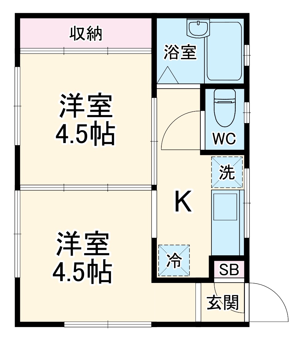 スロジェ町屋Ⅱの間取り