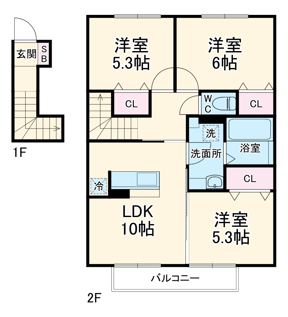 シュエット A棟の間取り