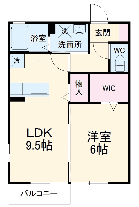 ル ソレイユ Ⅰの間取り