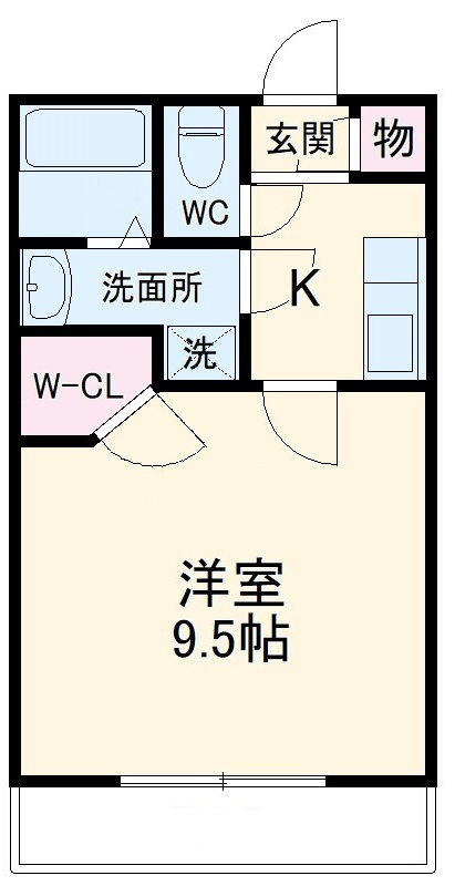ライフモリ6号館の間取り