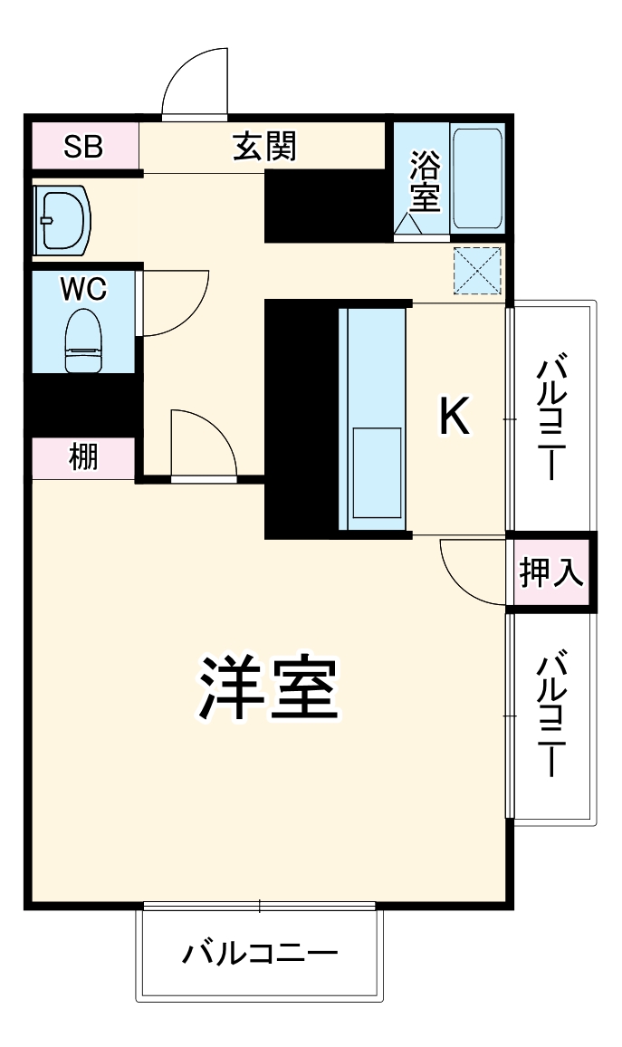 サンライズ ソブエの間取り