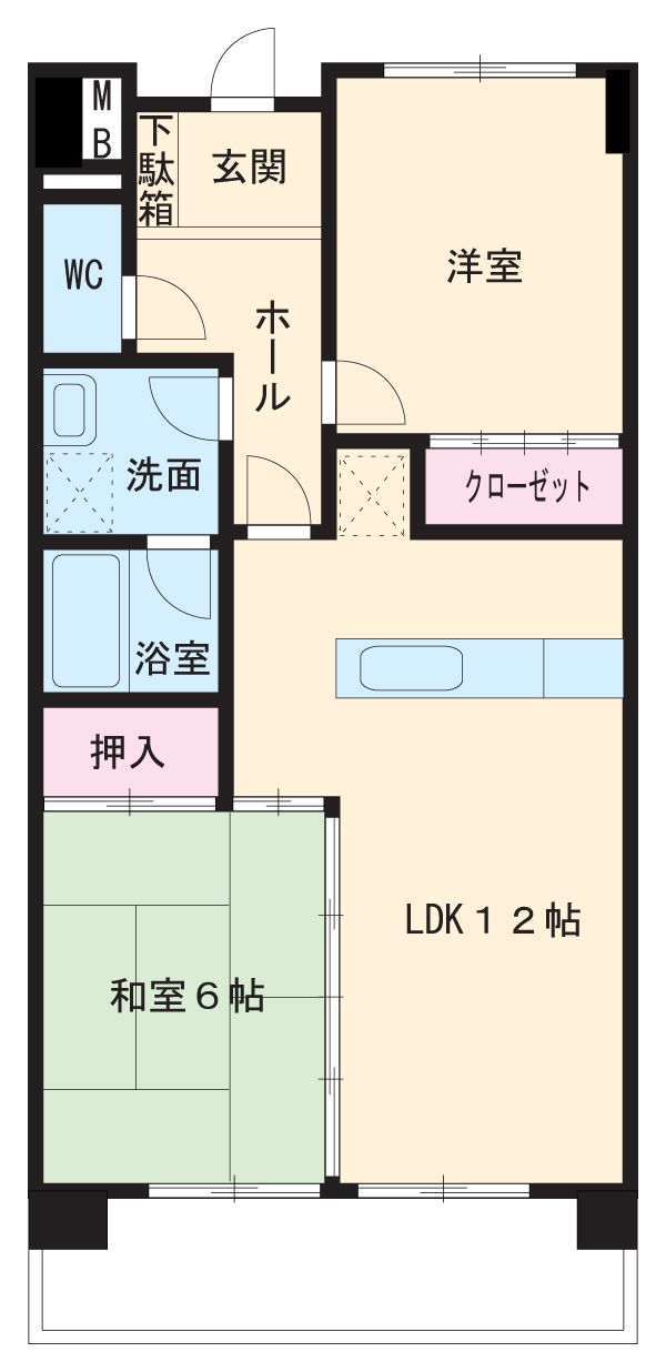 フィローリ日ノ宮の間取り