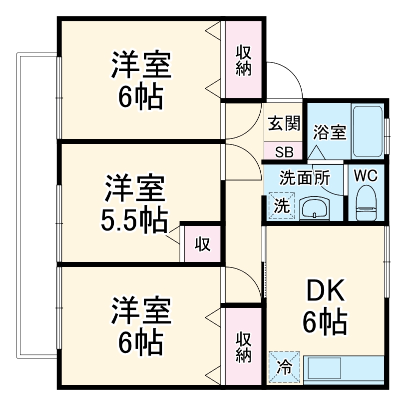 ハイツマルフルAの間取り