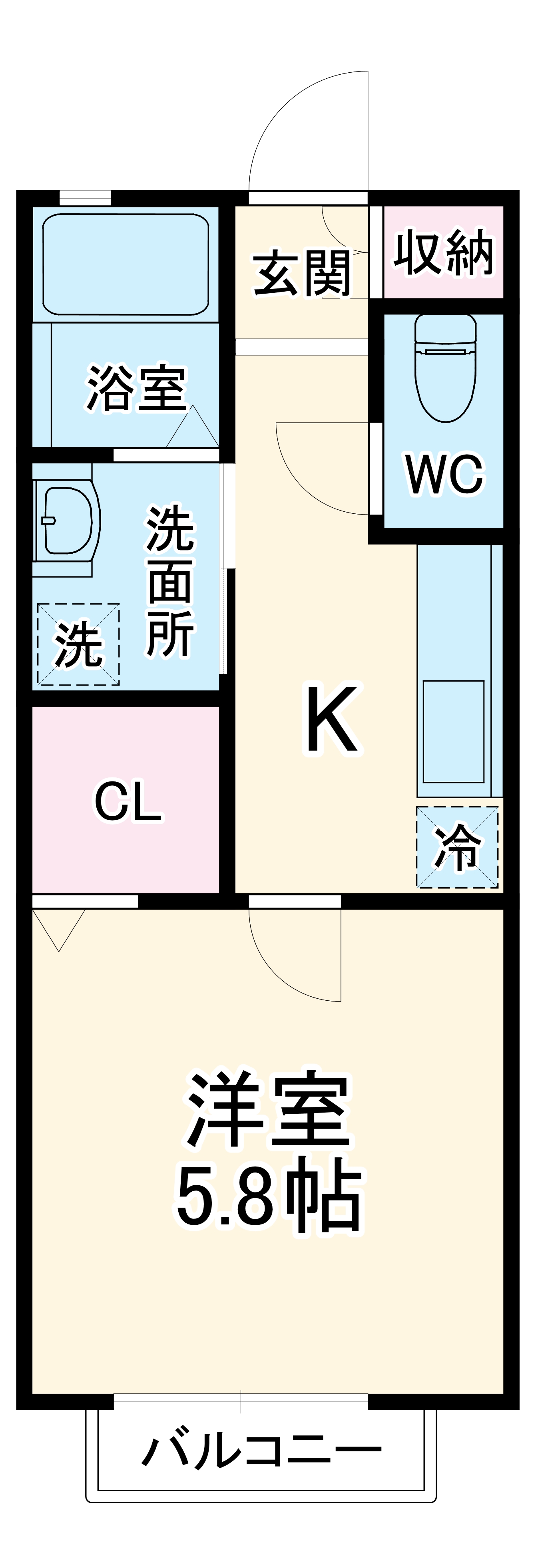 ラルーチェの間取り