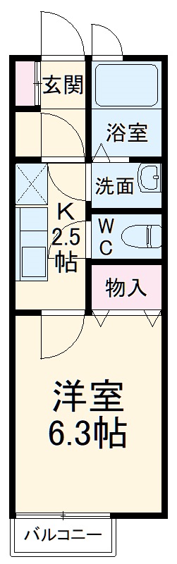 リビオン ホリの間取り