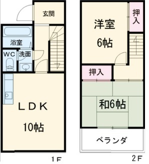 ラフィーネ志津A棟の間取り