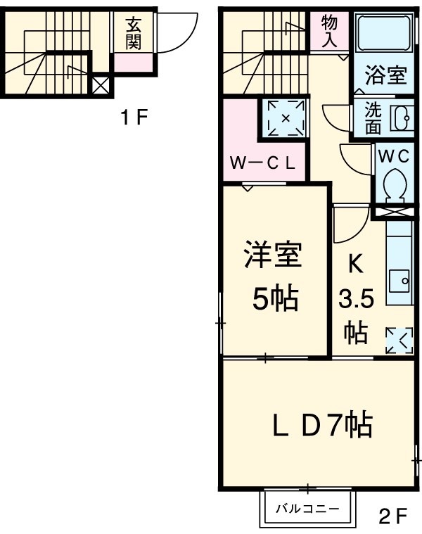 グレイスフルⅡの間取り