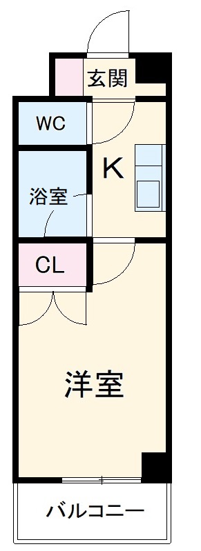 第2コーポ魚半の間取り