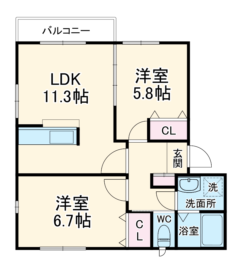 サクラアベニューの間取り