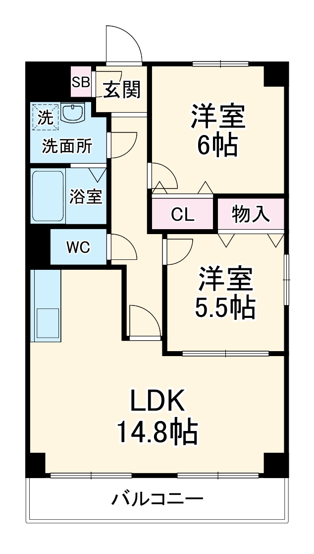 ベルフラワーの間取り
