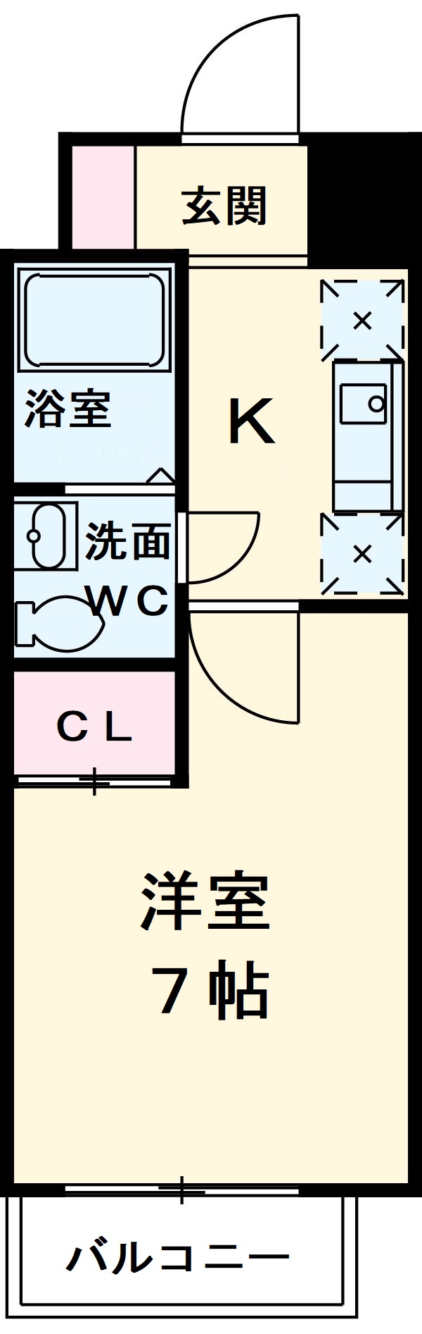 CASA八番館の間取り
