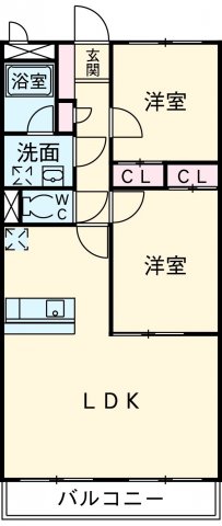 アーバンポイント三好Ⅱの間取り