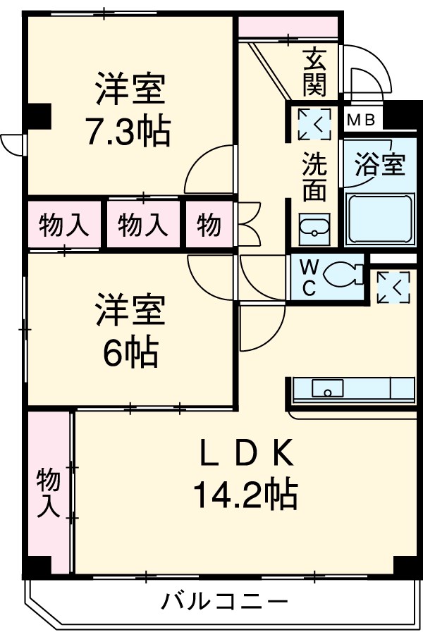 マーメイドラグーンの間取り