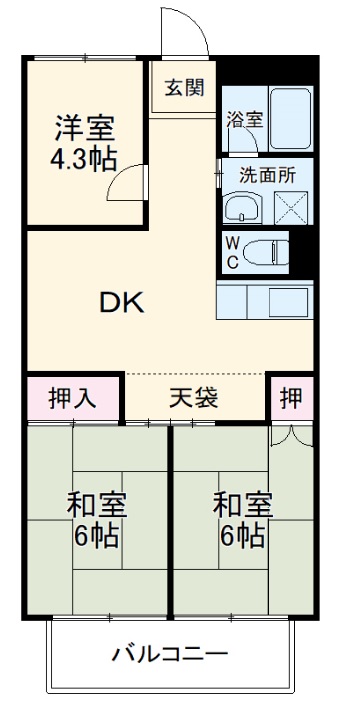 アビニヨンビルの間取り