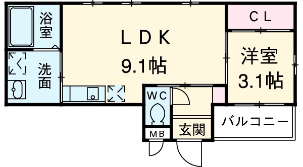Sol terraceの間取り