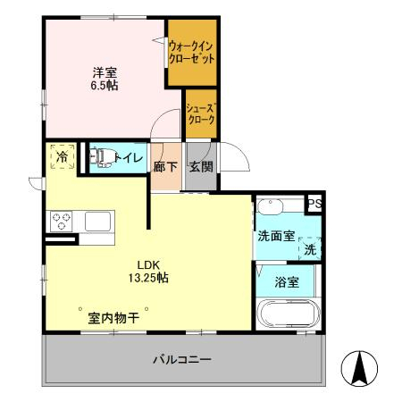 Pixie hollow B棟の間取り