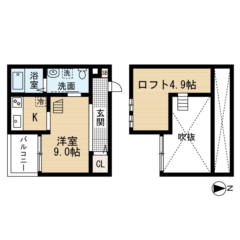 ベーセーベージェーの間取り