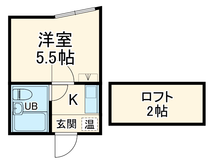ベルトピア名古屋17・206号室の間取り