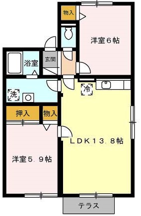 プリシェール赤池の間取り