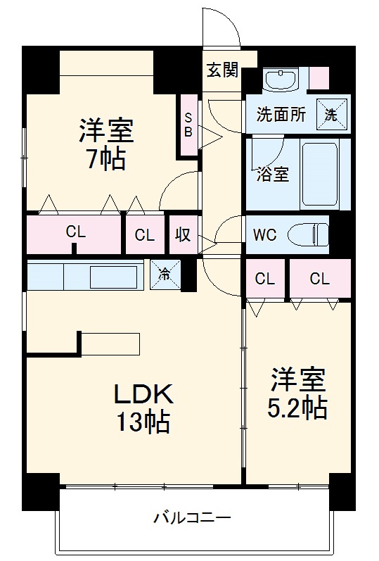 グランディール名古屋の間取り
