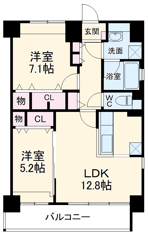 グランディール名古屋の間取り