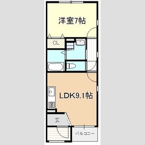 クレセールの間取り