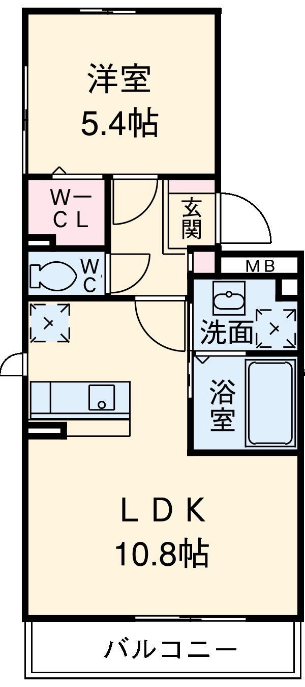 ルミエールこがねの間取り
