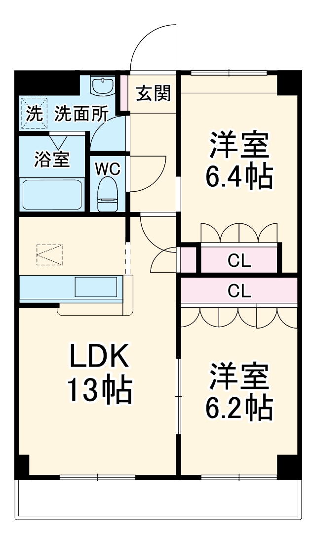 プライム日進の間取り