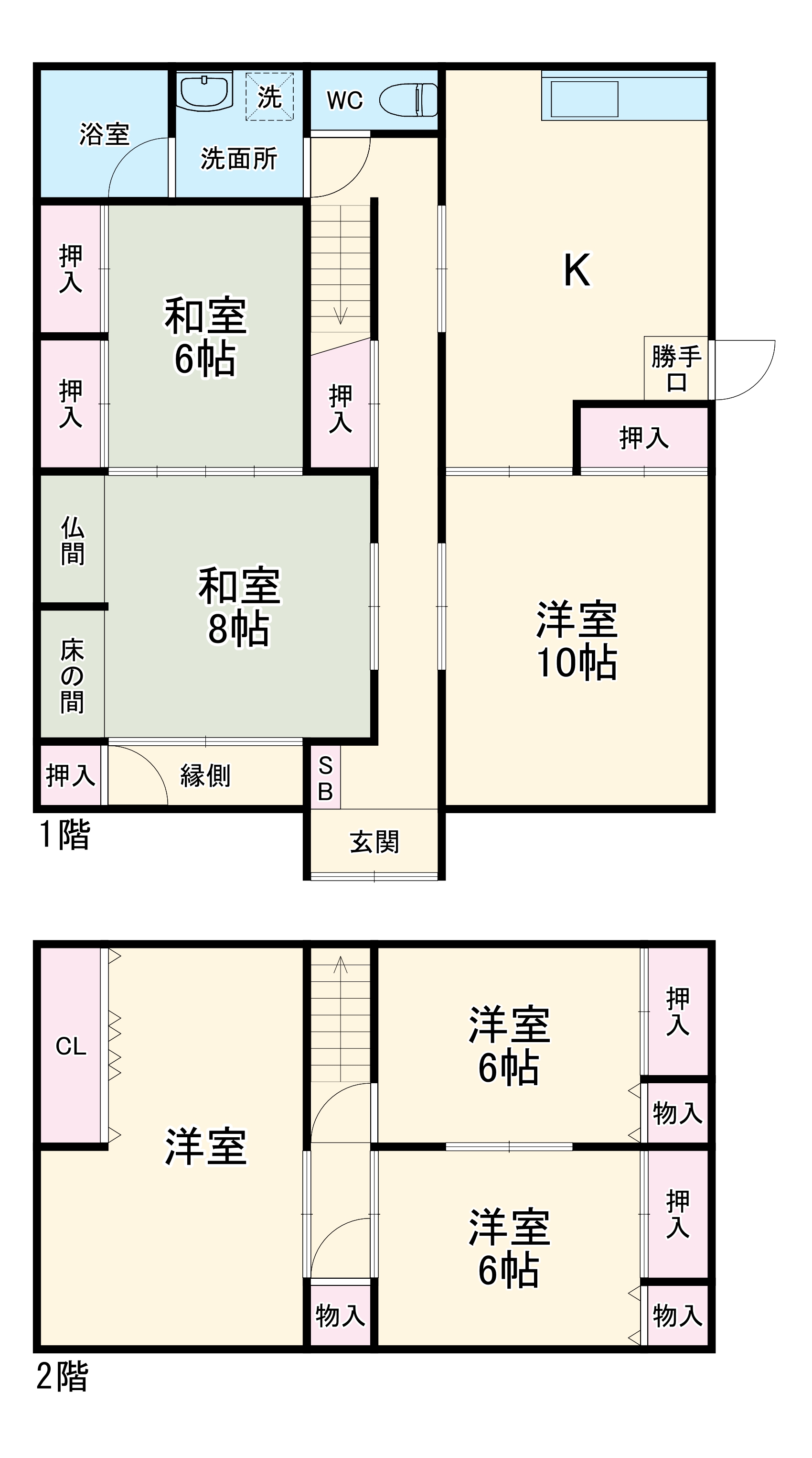 愛西市戸建ての間取り