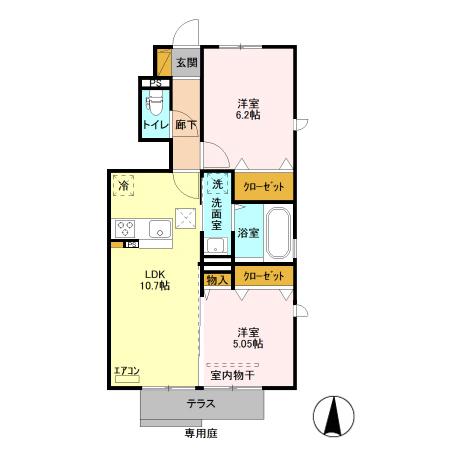 フルール・ド・スリジェⅢの間取り