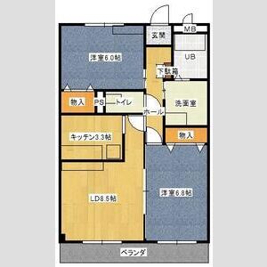 ドゥーフレール加藤の間取り