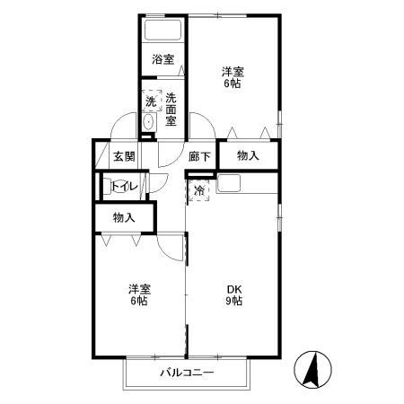 ディアコート名月の間取り