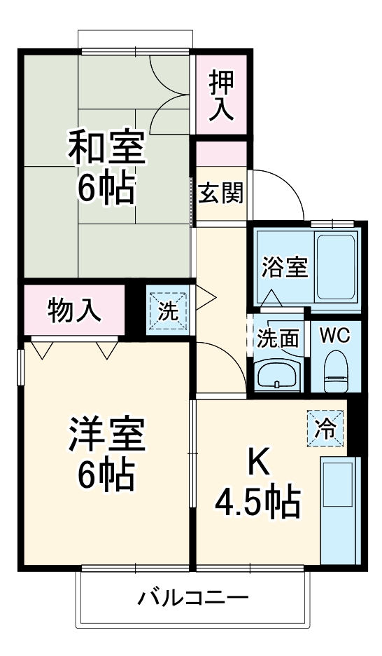 クレセントBの間取り
