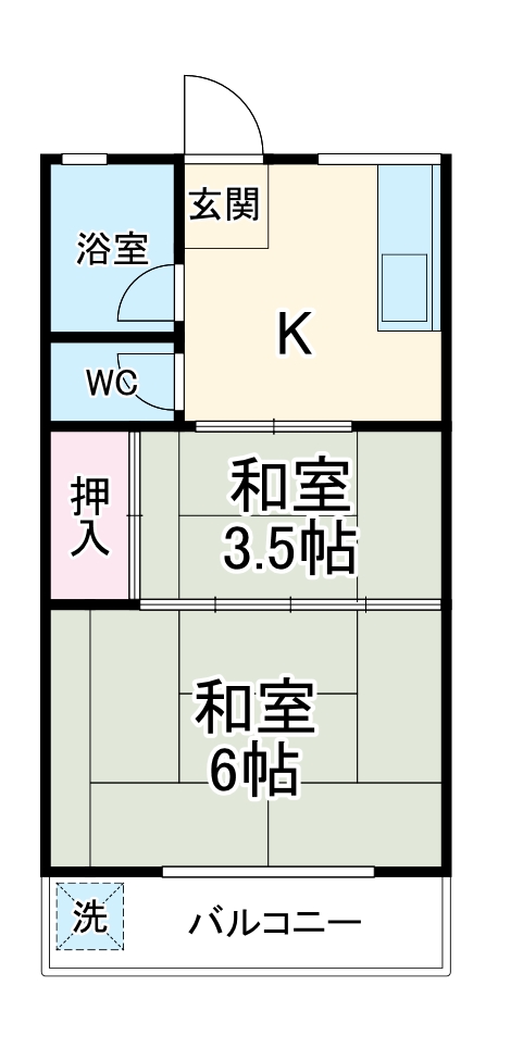マツヤハイツの間取り