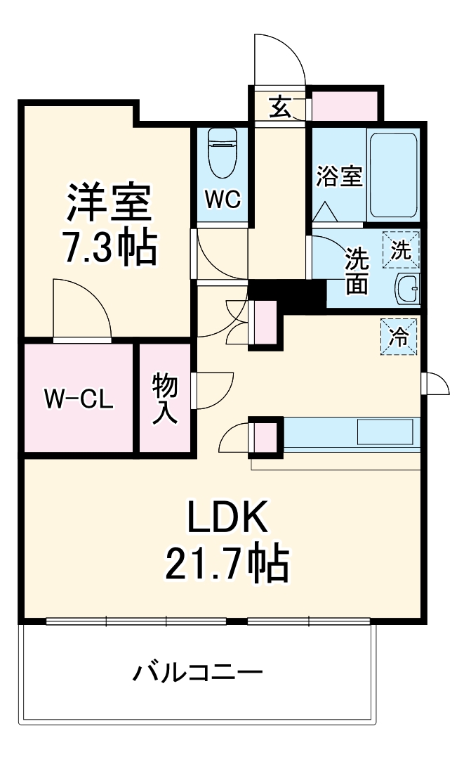グランドソレイユ名駅の間取り