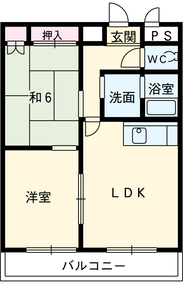 リバーサイド前田の間取り