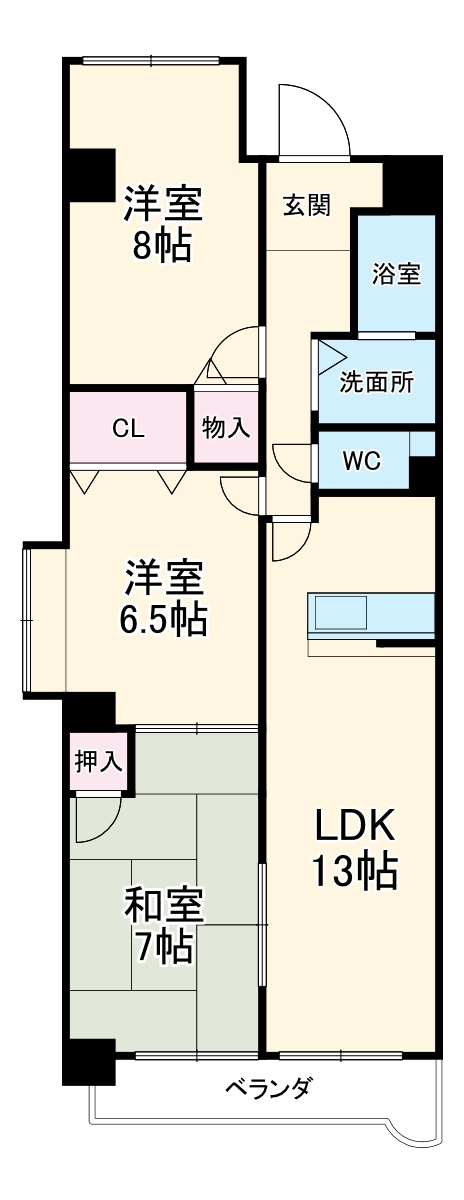 カーサ長良パークの間取り