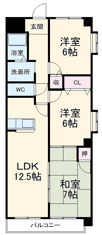 カーサ長良パークの間取り