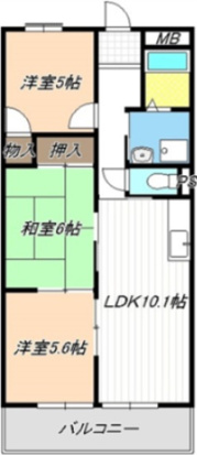 第２奥村ハイツの間取り