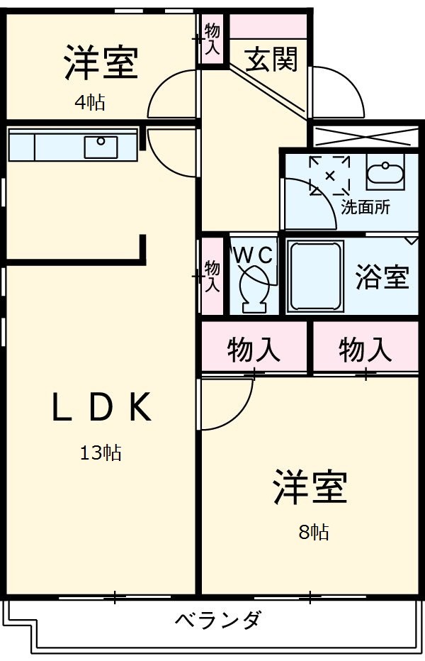 ヴェルドミール岡田の間取り