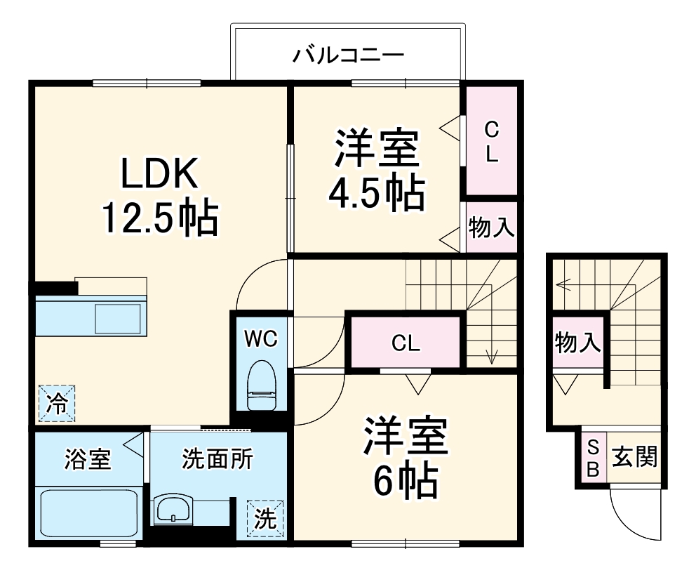 エステート Ⅴの間取り