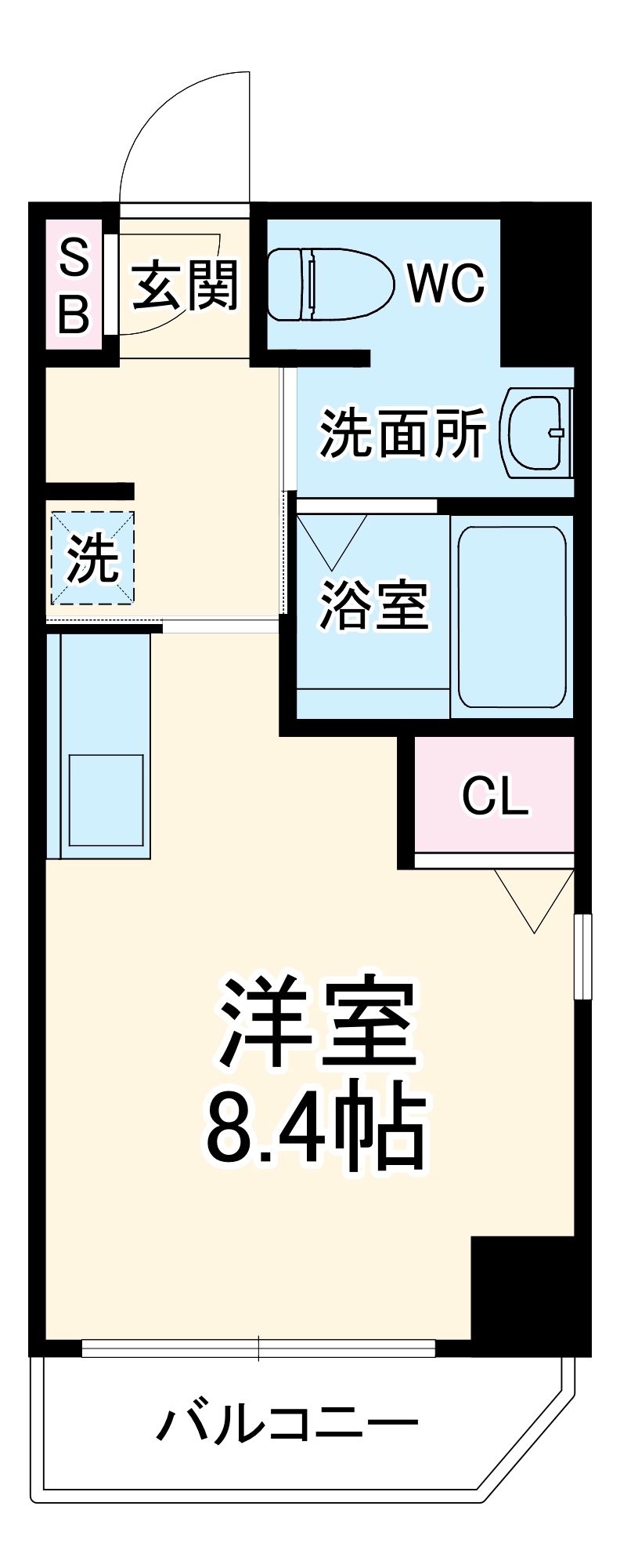 パレット駅西の間取り