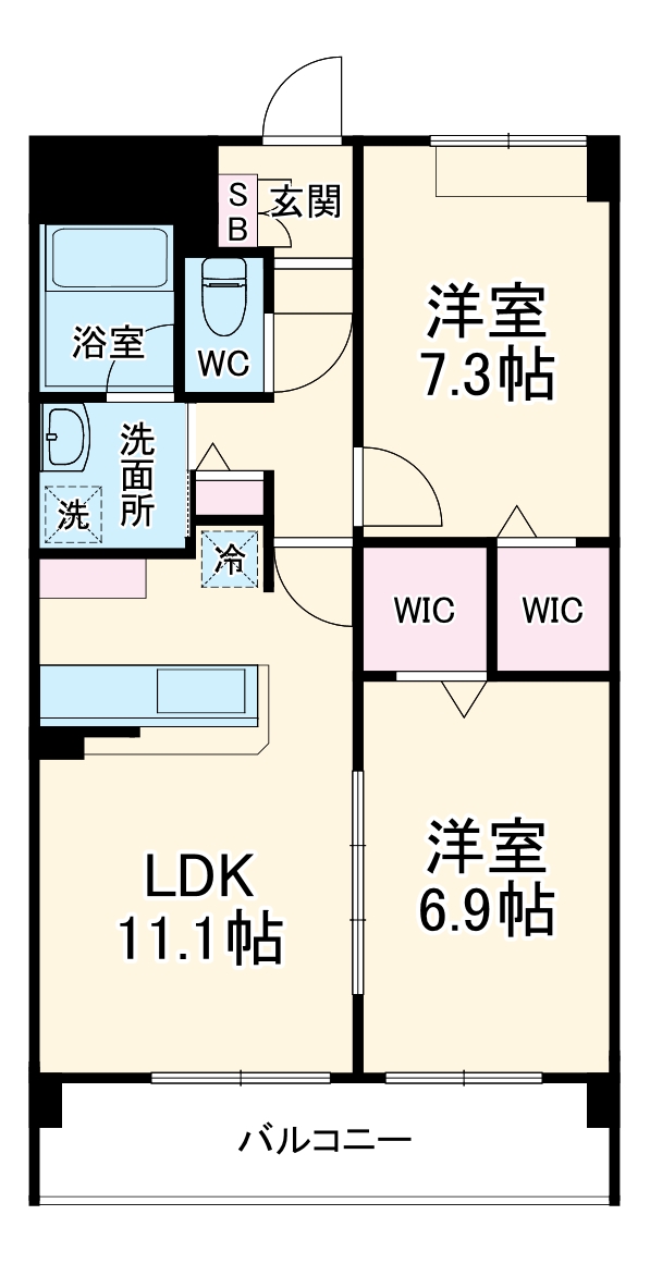 セラーノ平針の間取り