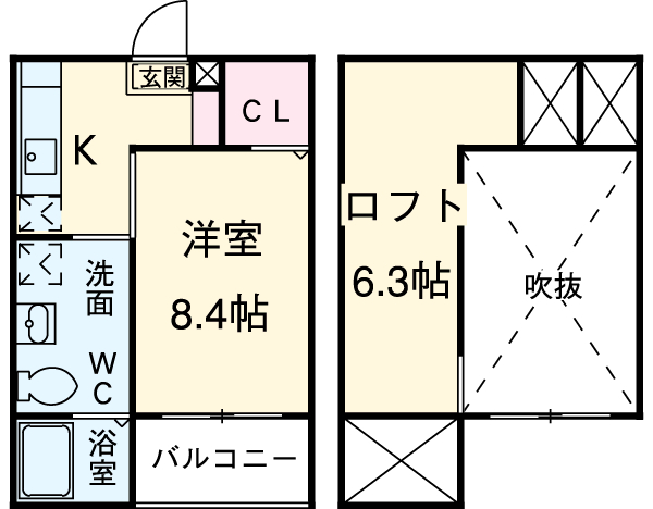 リゾレステ熱田の間取り