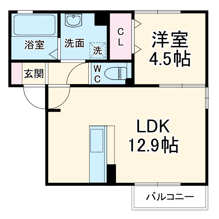 ヘリオドール名駅の間取り