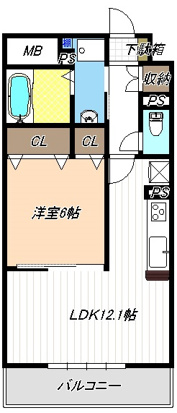 ディアコートKⅡの間取り