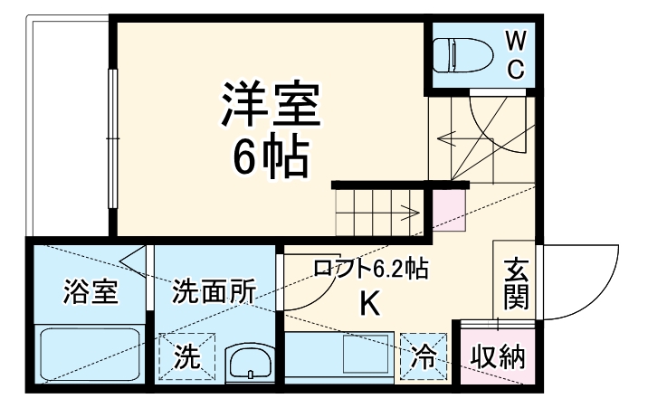 ステータス名駅西の間取り