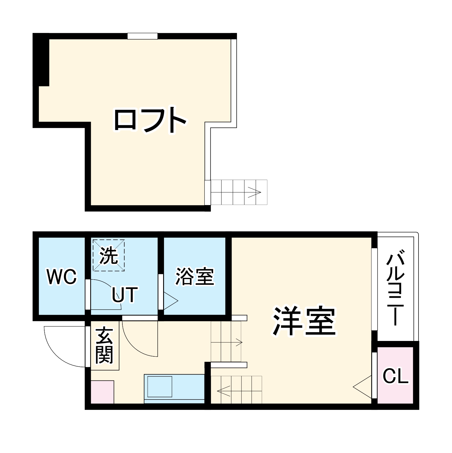 ステータス名駅西の間取り