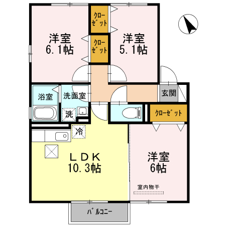 ルミエールコートⅡの間取り