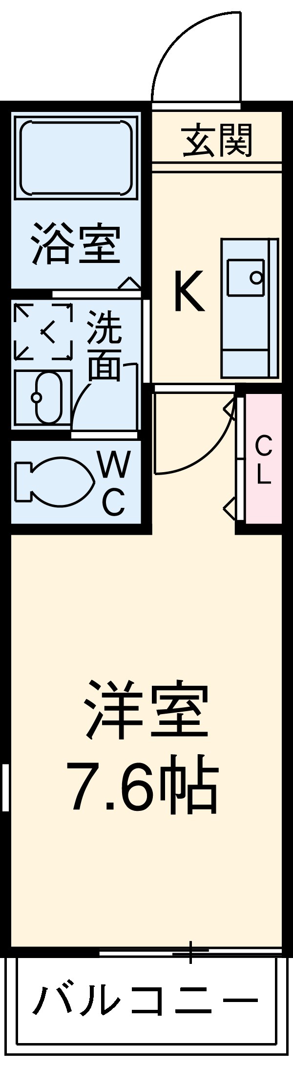 クレイビア熱田の間取り